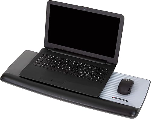 Miniatura 10 de 3M Reposamuñecas de gel para teclado y mouse con plataforma ajustable de inclinación, alfombrilla de mouse precisa, 25.5 x 10.6 pulgadas, negro