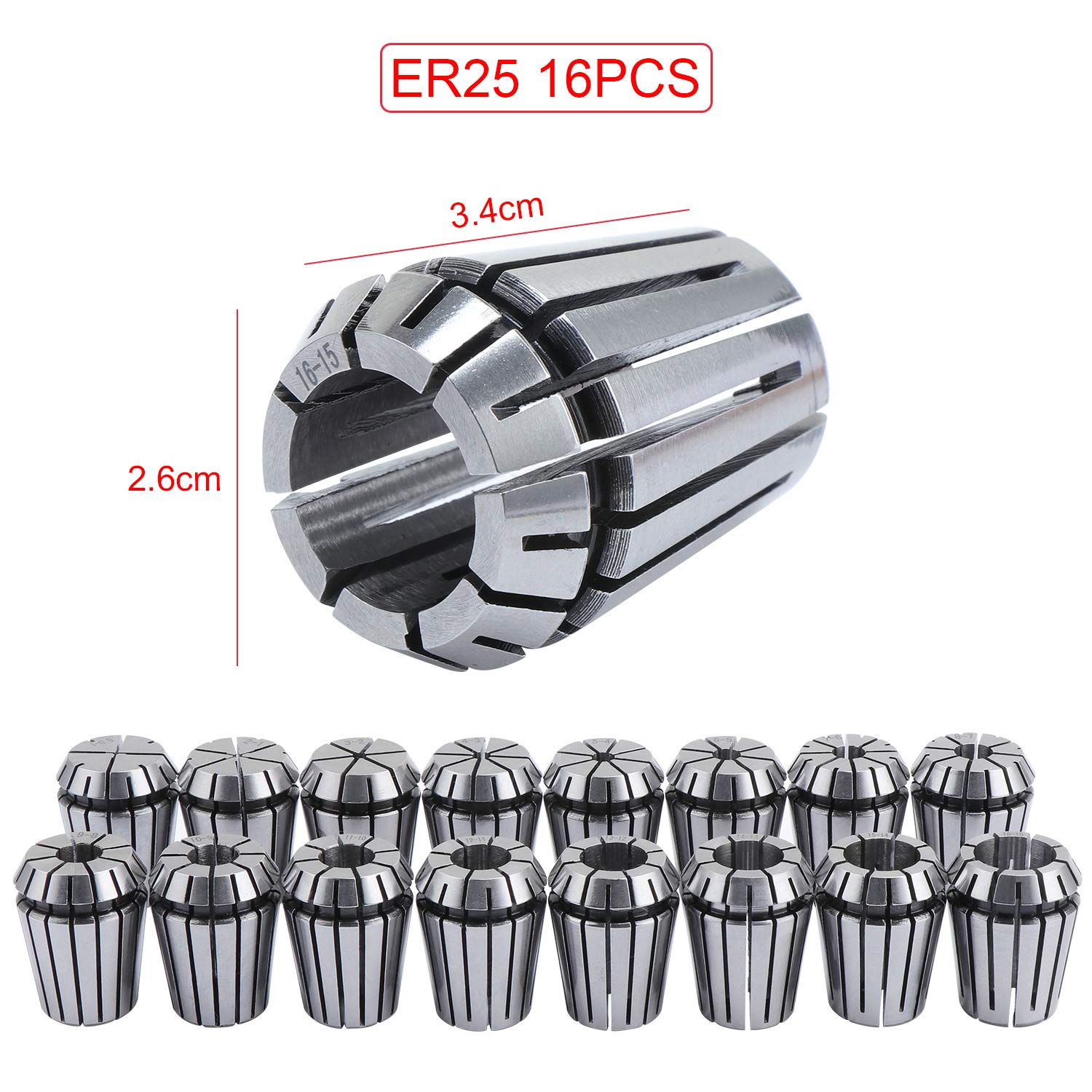 FOCMKEAS Clé De Type M, Clé ER16 Pour Mandrin De Serrage ER16 Avec