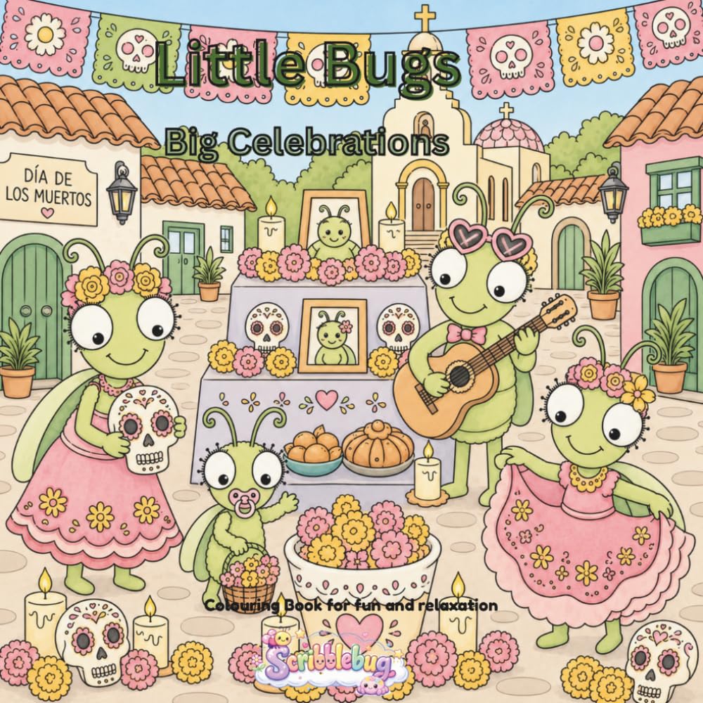 Little Bugs Big Celebrations: Colouring in book (Little Bugs Book 1.)