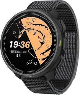 SUUNTO Nautic S Ordenador de Buceo con GPS, Pantalla AMOLED, 60h de Autonomía de Buceo, 80m Impermeable, Análisis de Gases Inalámbrico, Mapas Sin Conexión, SUUNTO APP