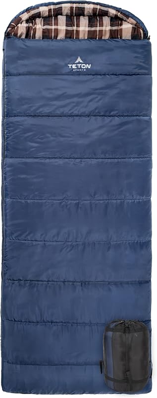 Sacos de dormir Teton Celsius XL, 25 F, 20 F, 0 F grados, saco de dormir cálido para todo tipo de clima, para adultos y niños, temporada de acampada, saco de compresión incluido