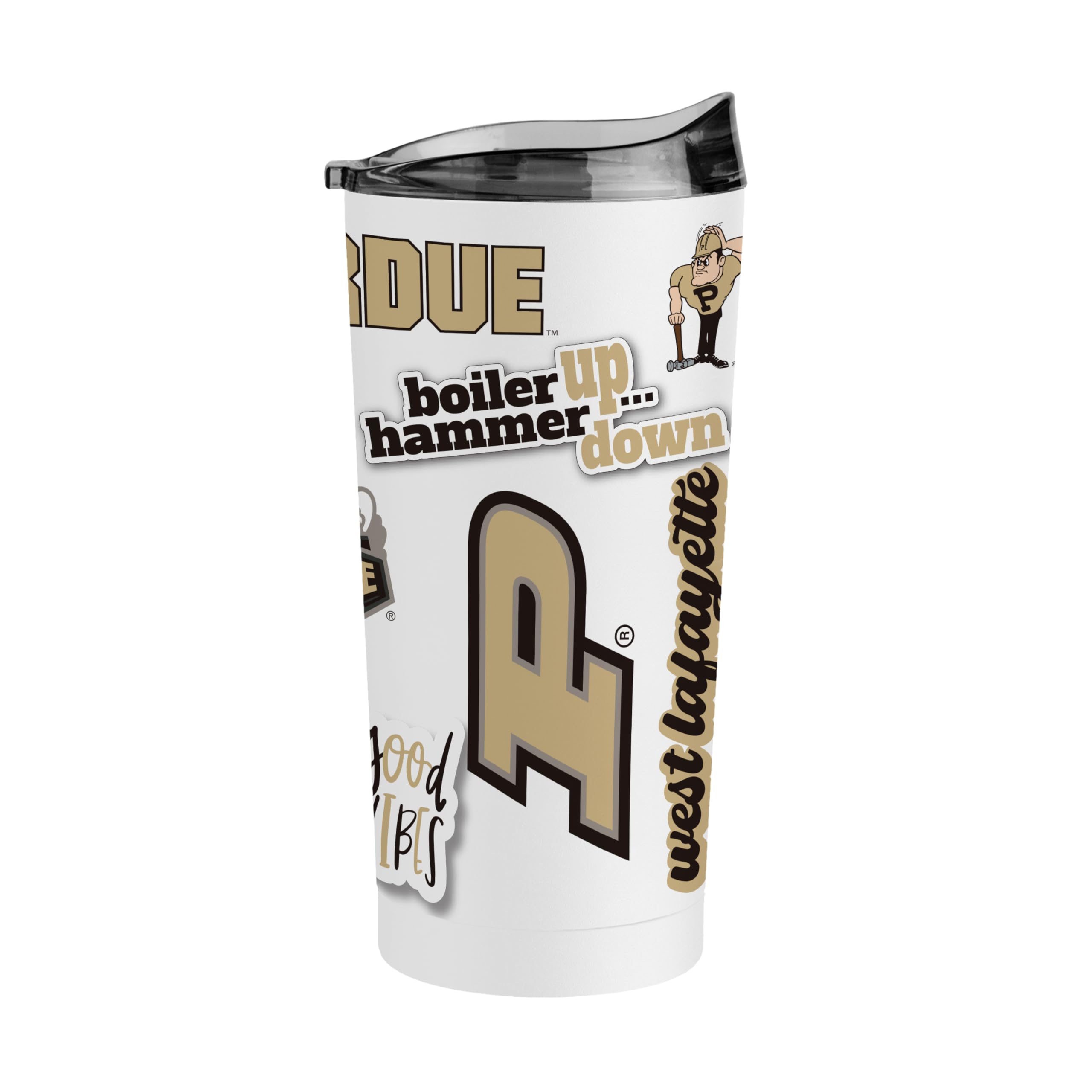 Logo Brands NCAA Native Icons 20 oz Stainless Steel Tumbler – Double Wall Vacuum Insulated