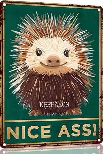 Miniatura 18 de Porcupine 12x8 Inch Metal Sign Your Butt Napkins My Lady Bathroom Decor for Women Bat Wall Decor Funny Guest Bathroom Wall Art Toilet Paper Wall Art