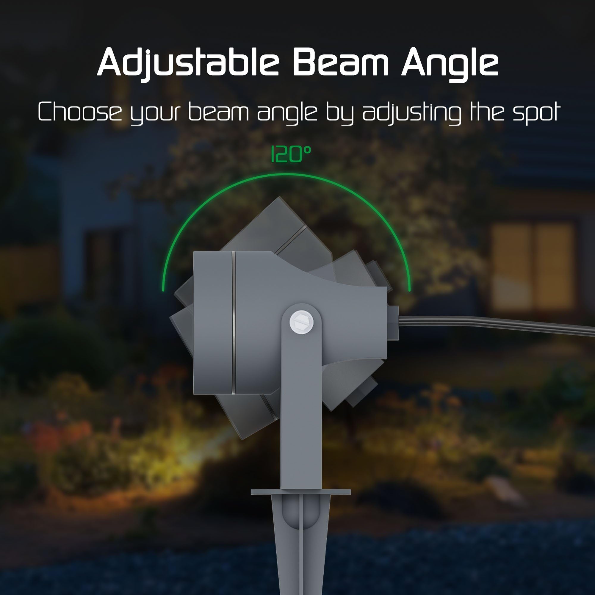 Ledvion 9er Set Gartenstrahler mit Erdspieß IP44 GU10 1W ohne Leuchtmittel | Fuer Garten Terrasse Einfahrt Wege Beete und dekorative Aussenbeleuchtung
