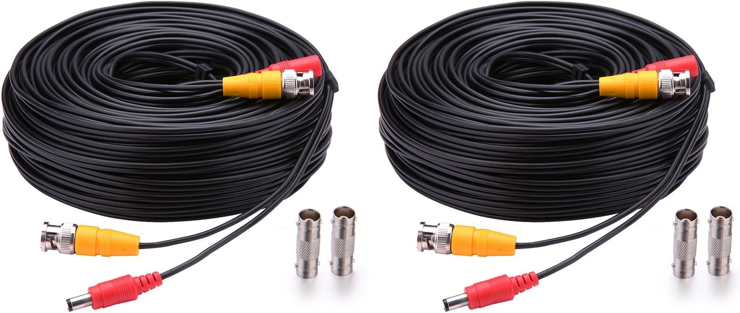 8 Pack 15M/50ft Video Power Cables BNC Cables Surveillance Camera - View #3
