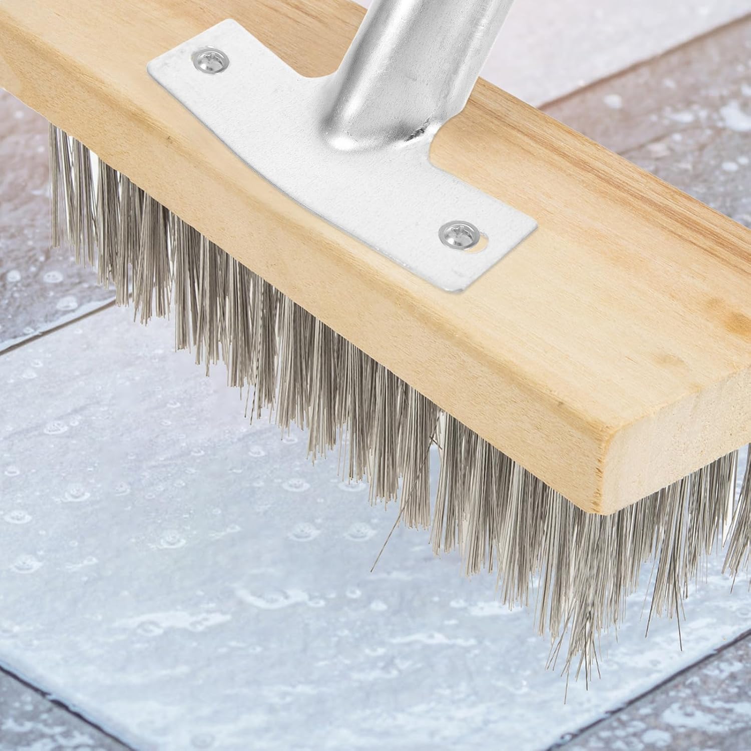 3pcs Universal Broom Handle Adapter Bracket for Secure Connection and Quick Installation, Iron Material, Silver Color, Compatible with Brooms and Brush Heads for Homes and Offices