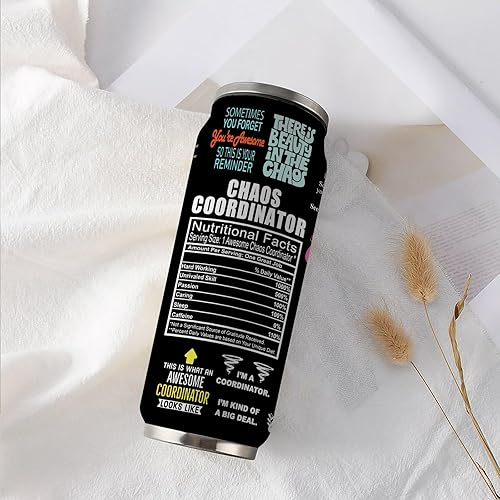 Miniatura 7 de Chaos Coordinator - Taza de vaso para compañeros de trabajo, hombres y mujeres, regalos de agradecimiento para jefe, profesor, amigos, 17 onzas