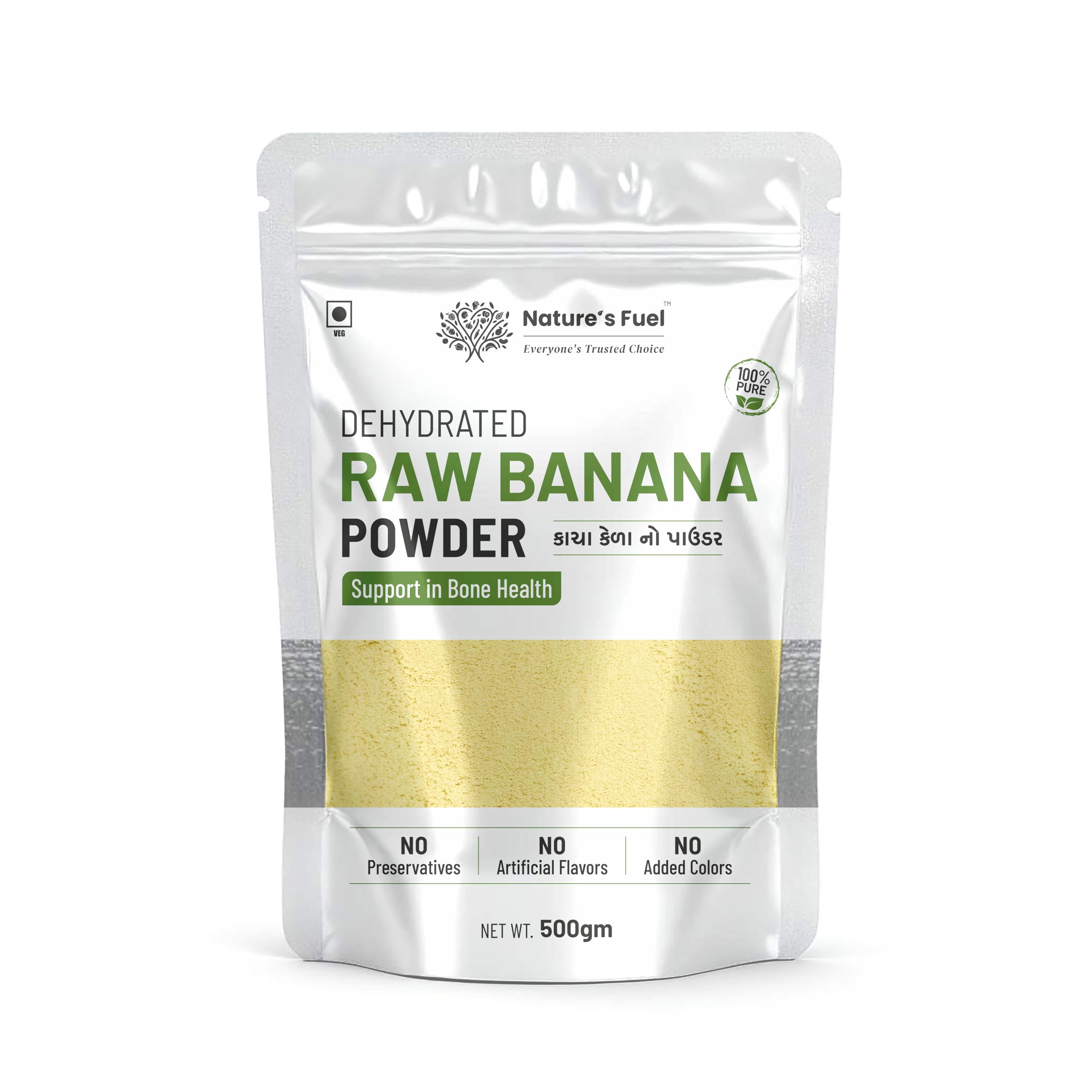Nature's Fuel Raw Banana Powder| Natural | Gluten-Free Atta | No Preservatives | Nutrition Rich & Starch | 500gm-image-12