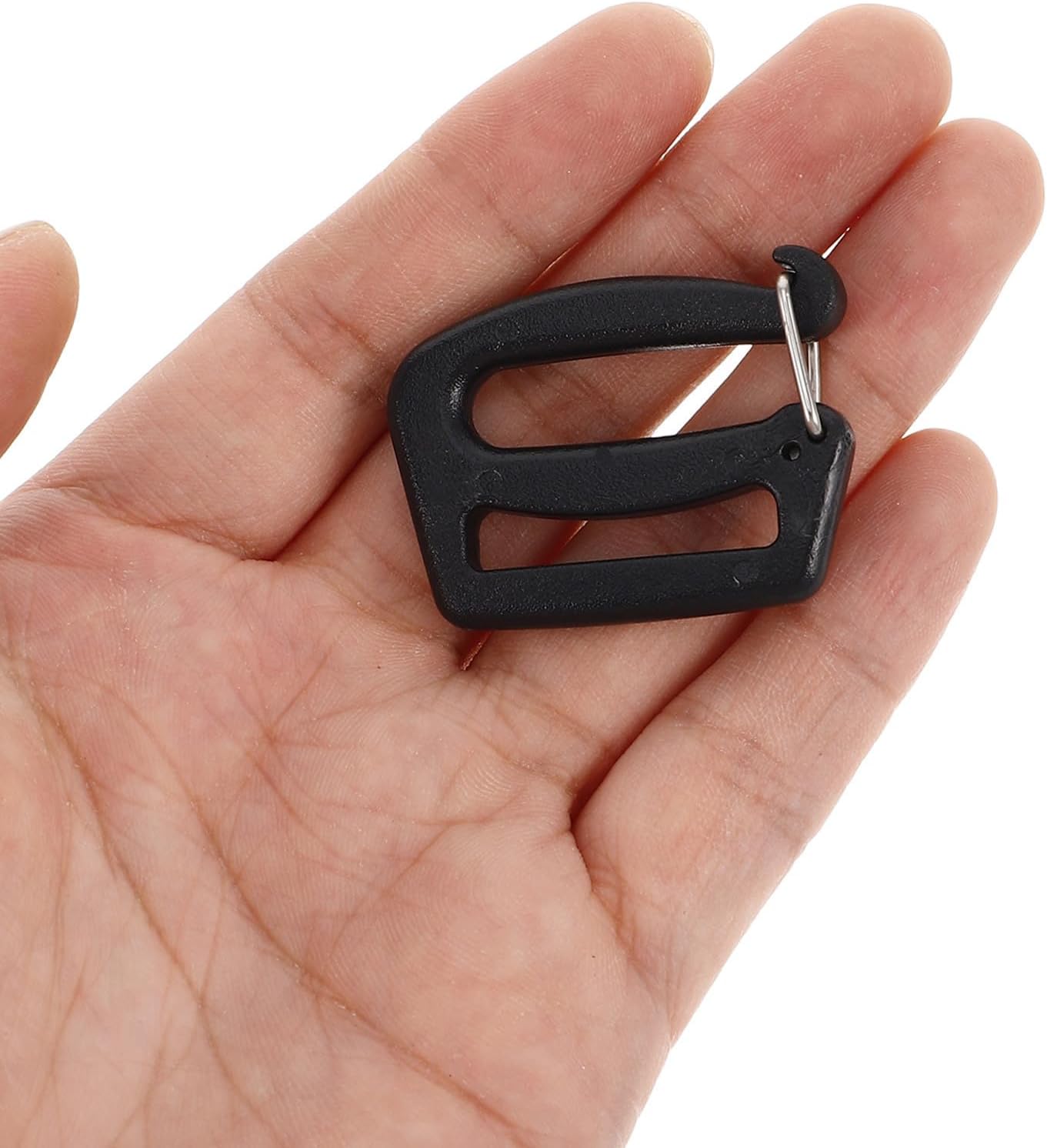 50pcs Black Plastic Adjustable Webbing Connecting Buckles 38mm Side Buckle Clips for Backpack Straps with Load Capacity, Replacement Clips for Camping and Luggage