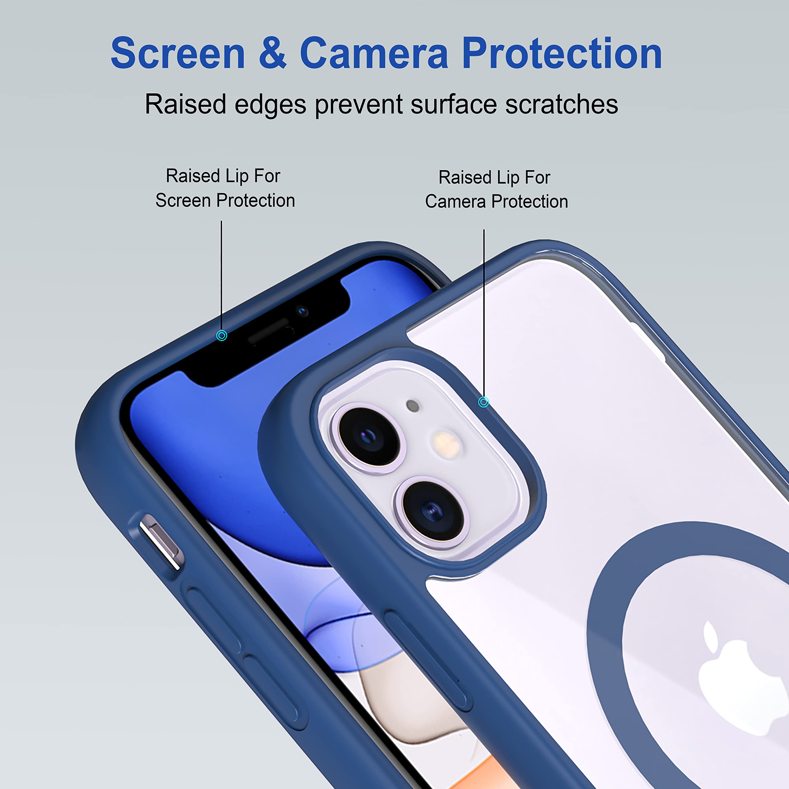 iPhone 11 Case - Navy Blue Scratch-Resistant -4