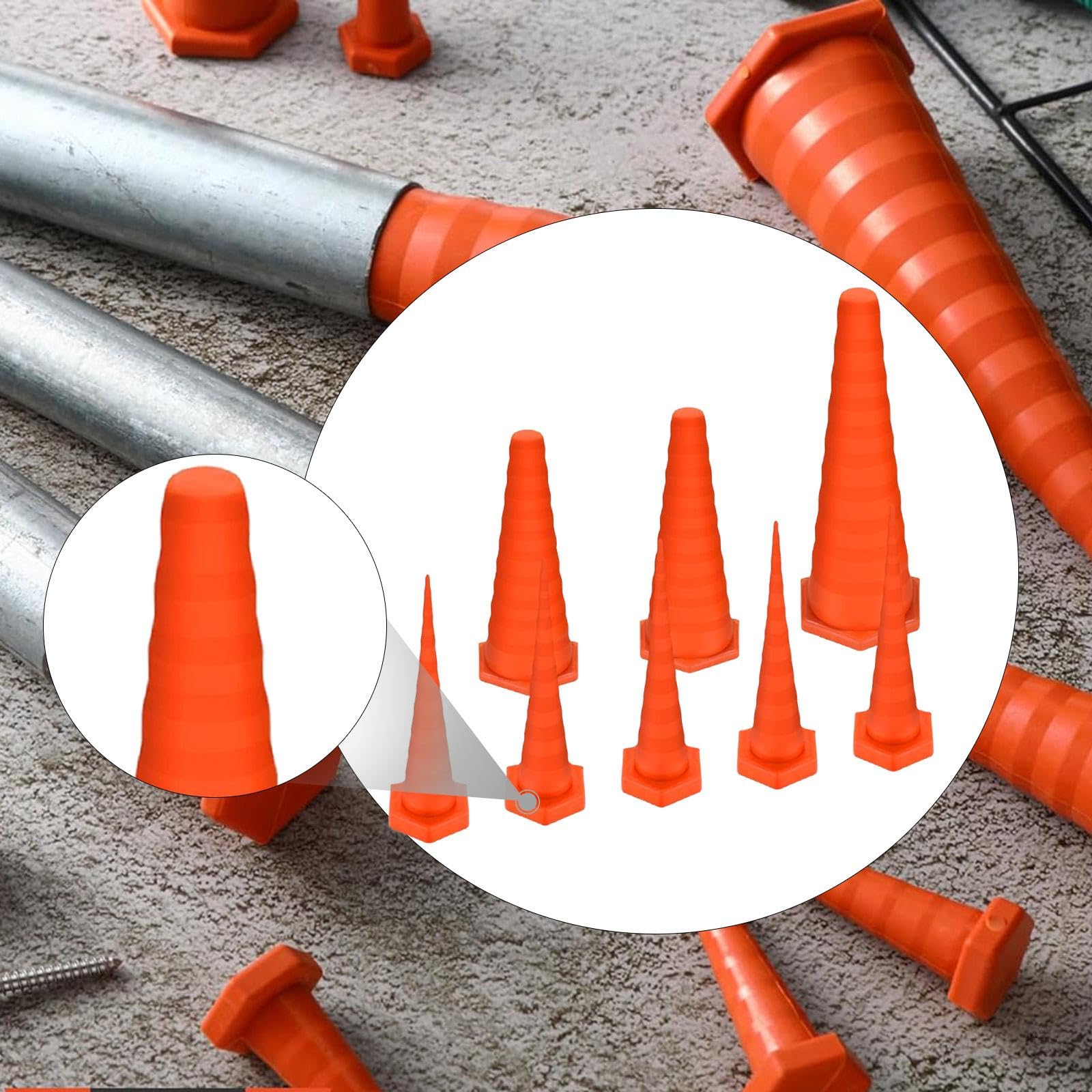 Milageto 8 Stück Hydrauliköl-Service-Stopfen, Universal-Gummistopfen und -kappen für Hydraulikölschläuche, Hydraulikschlauchstopfen für Rohrleitungen, Bewässerung, Ölleitungen, Leckageverhütung