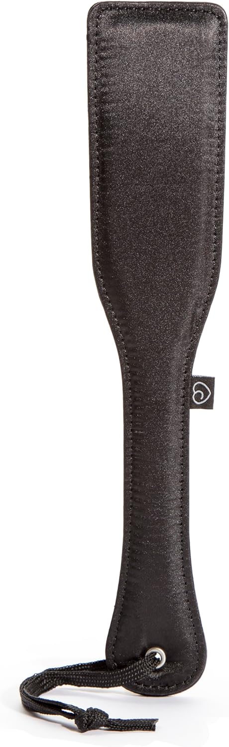 Lovehoney Satin & Leather Spanking Paddle | BDSM Paddle with Dual-Sided Faux Leather & Satin | Fetish Bondage Paddle for Impact Play, Erotic Spanking, Discipline & Roleplay | Kinky Sex Toy for Couples