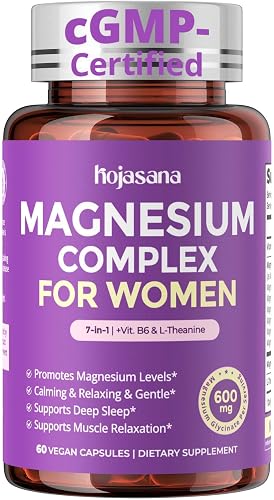 7-in-1 Magnesium Complex for Women for Sleep, 60 Vegan Caps…