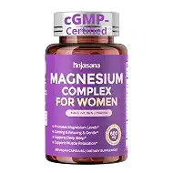7-in-1 Magnesium Complex for Women for Sleep, Vegan, 60 Capsules | With 600mg Magnesium Glycinate & L-Theanine & Vitamin B6 for Stress Relief & Cortisol Balance Support, Non-GMO, Gluten Free
