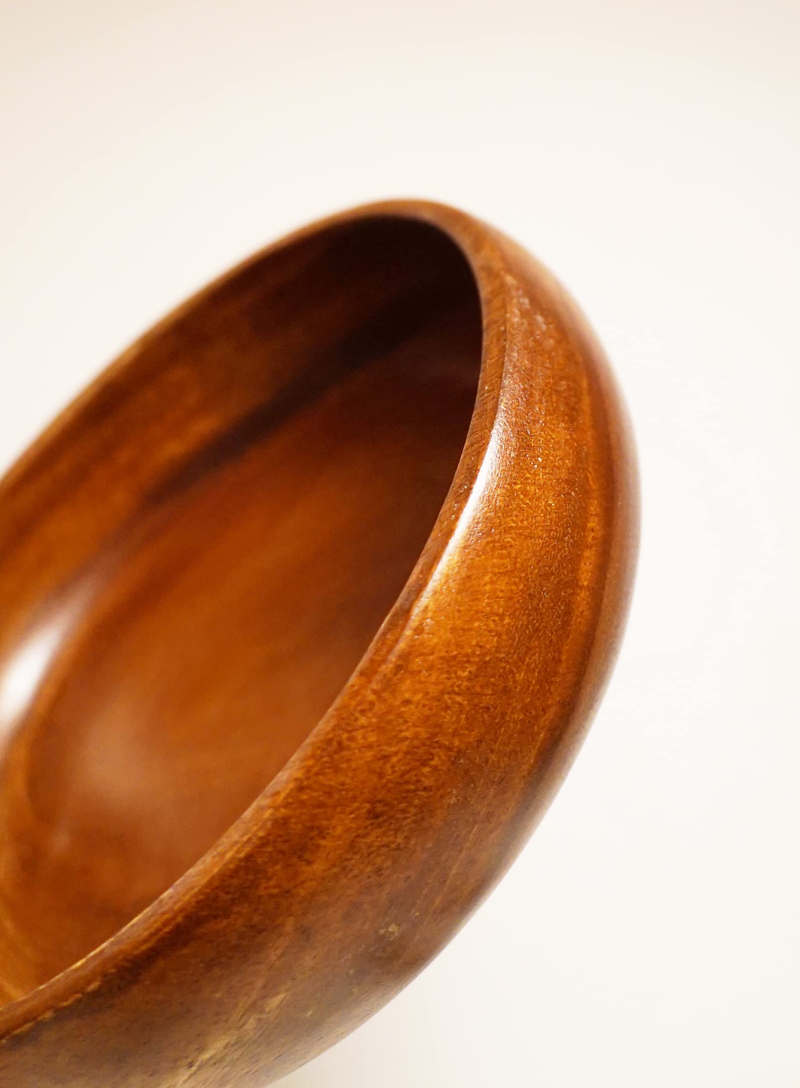 Genérico Set Ensaladera de Madera de Acacia compuesto por ensaladera de 23 cm, 6 Cuencos de 12 cm y 2 Cubiertos