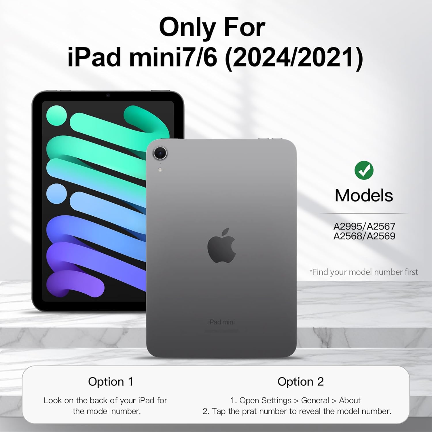 auaua Case for iPad mini 7 (A17 Pro, 2024) / iPad mini 6 Case (2021) 8.3 inch with Pencil Holder, Multiple Viewing Angles, Magnetic Closure, Auto Sleep/Wake (Green)