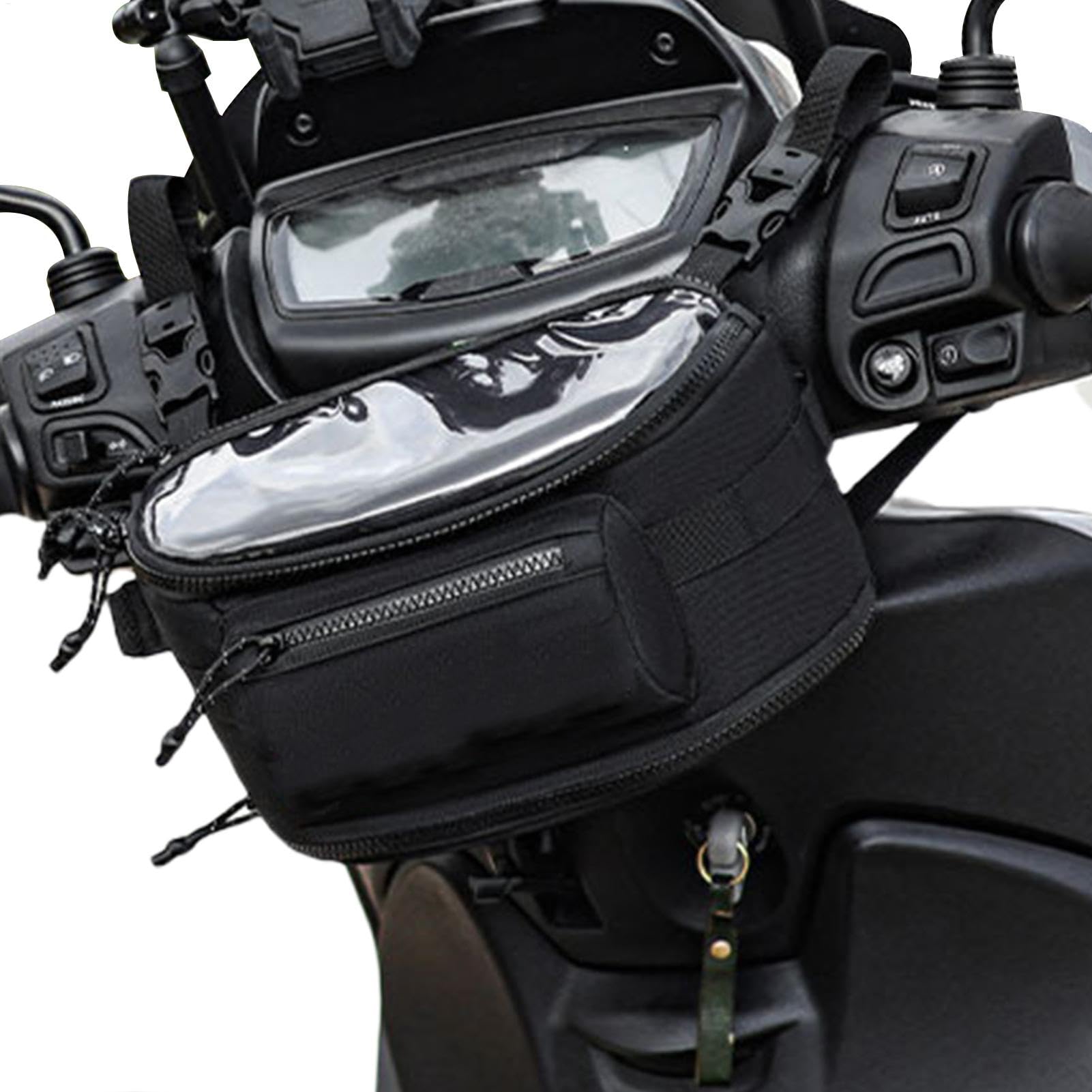 Bolsa de motocicleta con ventana transparente de gran capacidad 8