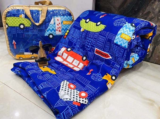 Anjali Overseas Winter Cartoon Kids Comforter/AC Quilt Single-Bed for Boys and Girls. (Design-11)