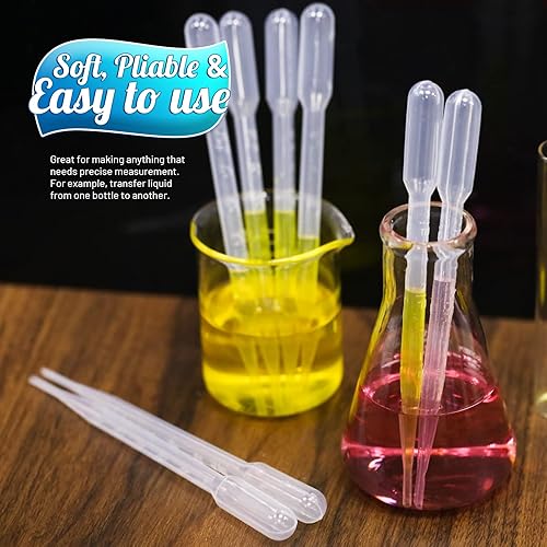 Vista 12 de Pipetas plásticas de transferencia Teenitor 3 fl oz, ojo cuentagotas, paquete de 150, aceites esenciales cuentagotas, herramienta de maquillaje