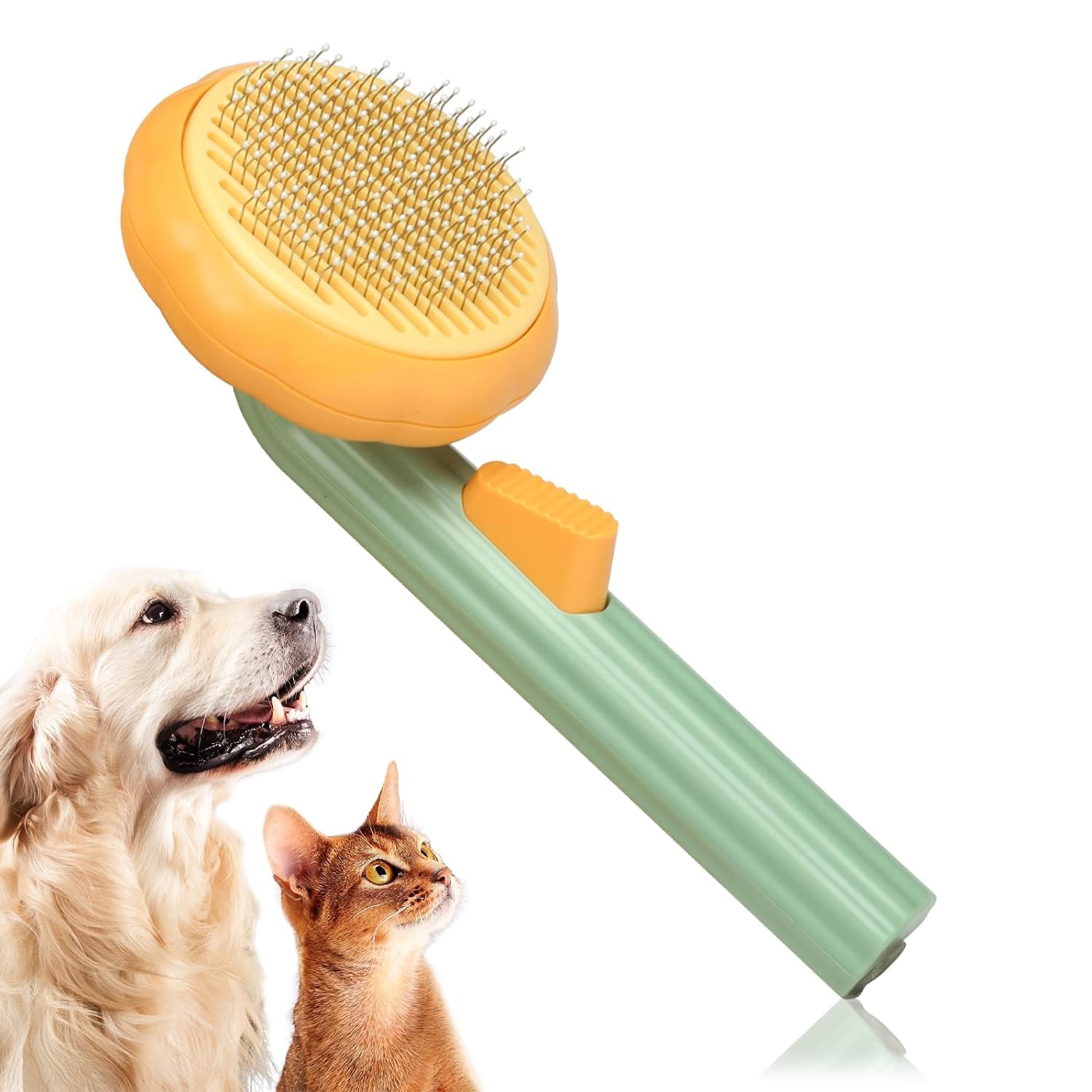 MEXFY Self Cleaning Dog And Car Comb Brush | Pet Clean Hair Remover | Brush With Button For Shedding Hair | Head Massager For Animal | Easily Used For Grooming, Shedding, Dematting | Pack Of 1 (B0CM6JL66W) Amazon Price History, Amazon Price Tracker