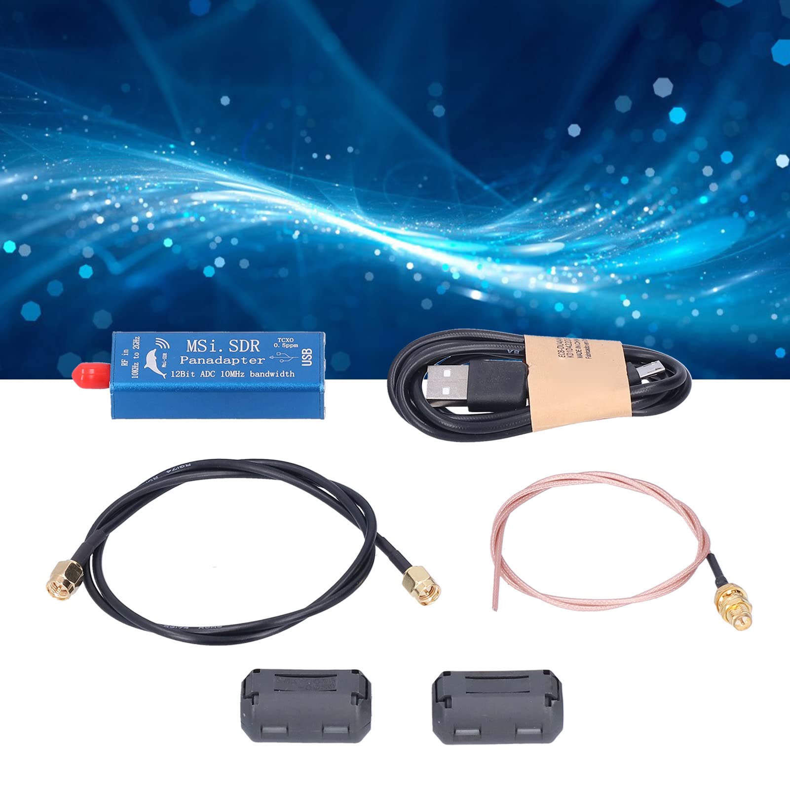Generic SDR-Empfänger, Breitband-Softwareradio mit TCXO 0,5 ppm, Abdeckung 10 kHz bis 2 GHz, kompatibel mit der Software RSP1, für iOS