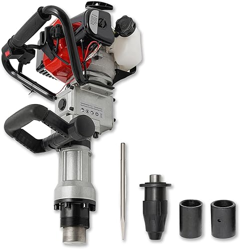 Controlador de poste en T a gas de 2 tiempos de 32.7 CC - Controlador de pila de gasolina resistente de 1000 W para esgrima, martillo de pila de