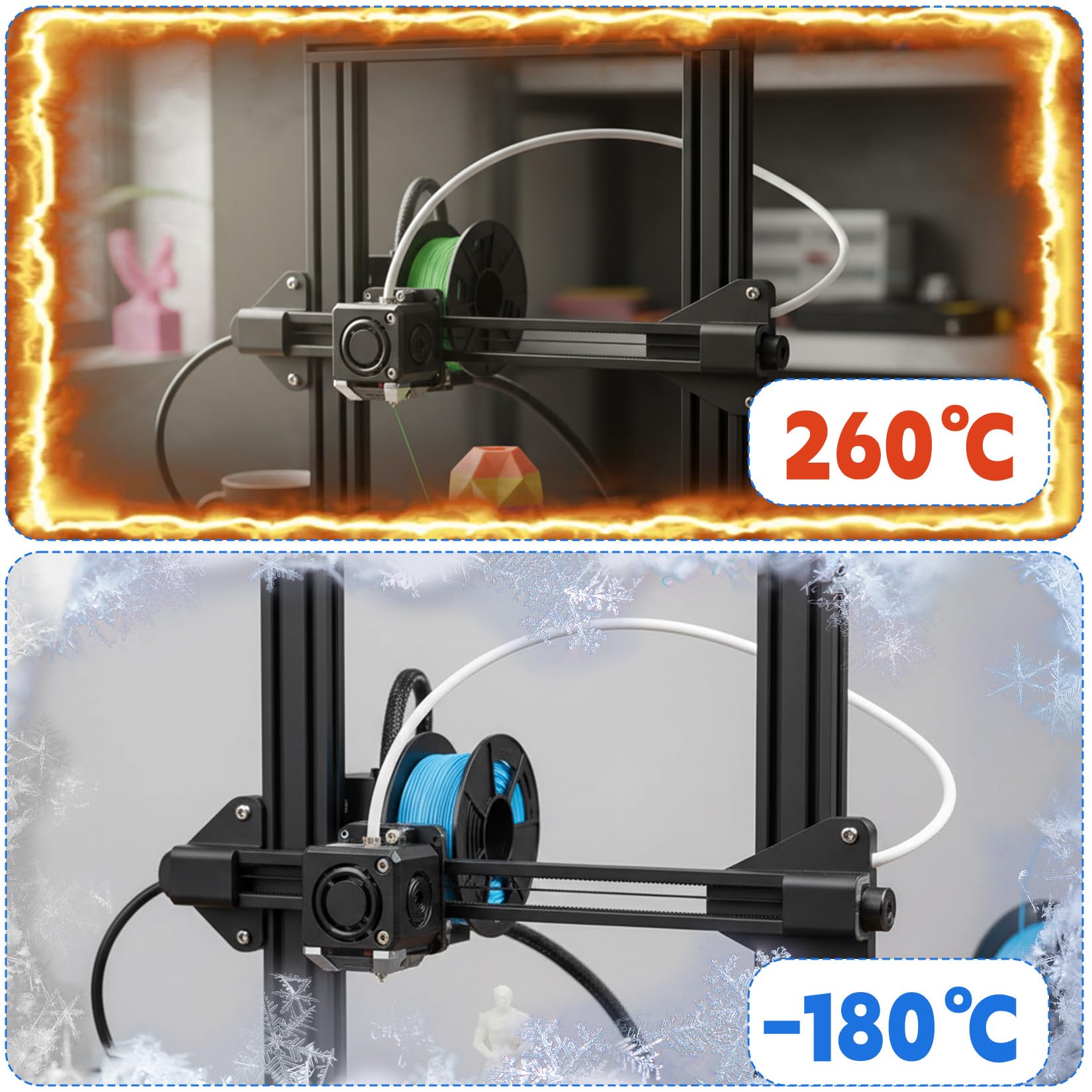 Rura PTFE Idota 10 m do drukarek 3D, rura Bowden 2,5 mm ID / 4 mm OD z obcinaczem do rur, kompatybilna z Bambu Lab A1/A1 mini/P1P/P1S/X1C