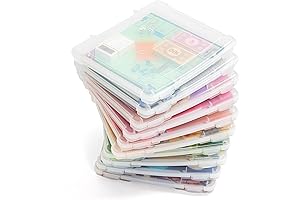 IRIS USA 10 Pack Fits 8.5" x 11" Portable Project Storage Case