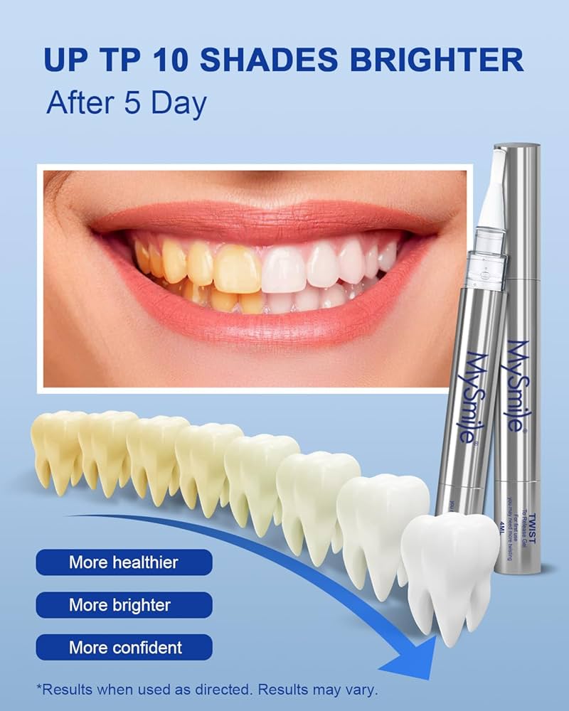 美歯口 30DAYS WHITENING KIT Amazon.com: MySmile Teeth Whitening Pen 30+ Treatment Enamel