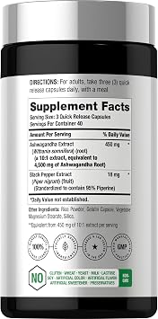 Horbaach Ashwagandha Supplement | Max Strength | 120 Capsules