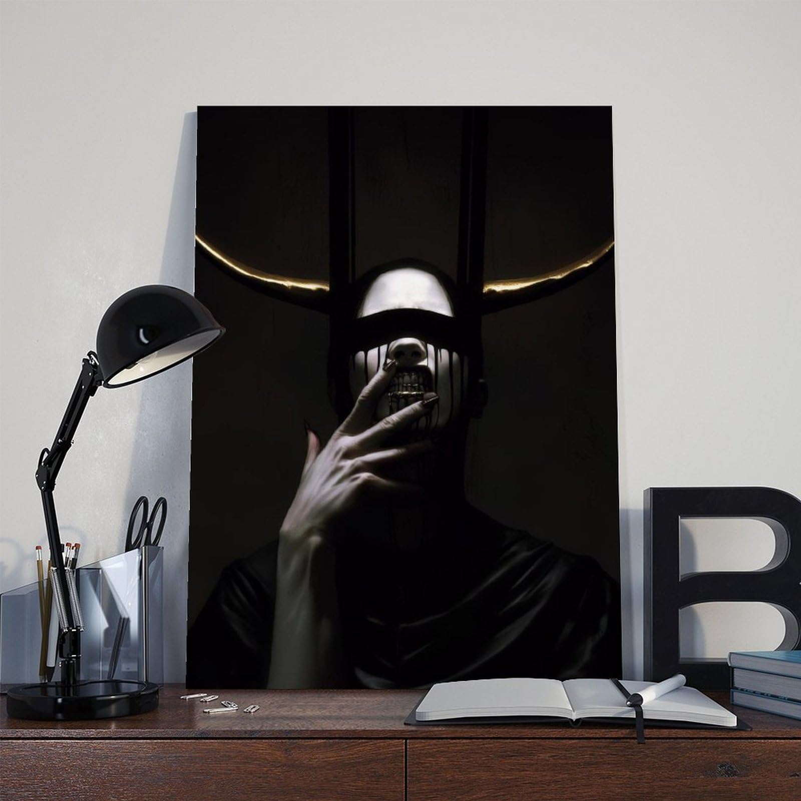 Póster de terror, lienzo artístico, decoración de dormitorio, paisaje, oficina, habitación, regalo, 60 x 90 cm
