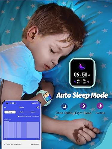 Miniatura 6 de Reloj inteligente para niños y niñas, reloj inteligente para niños, regalo para niños de 4 a 16 años con modo de sueño, 19 modos deportivos,