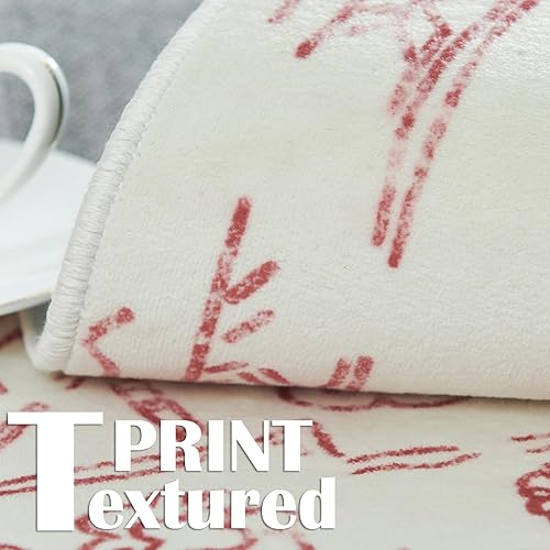 Miniatura 9 de jinchan Alfombra lavable de 6 x 9 pies, alfombra de pelo bajo, resistente a las manchas, alfombra bohemia, alfombra grande, ultrafina,