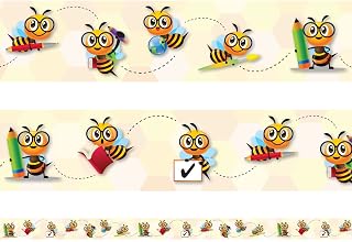 Busy Classroom Bees Display Borders/Trimmers. Packs of 12 metres