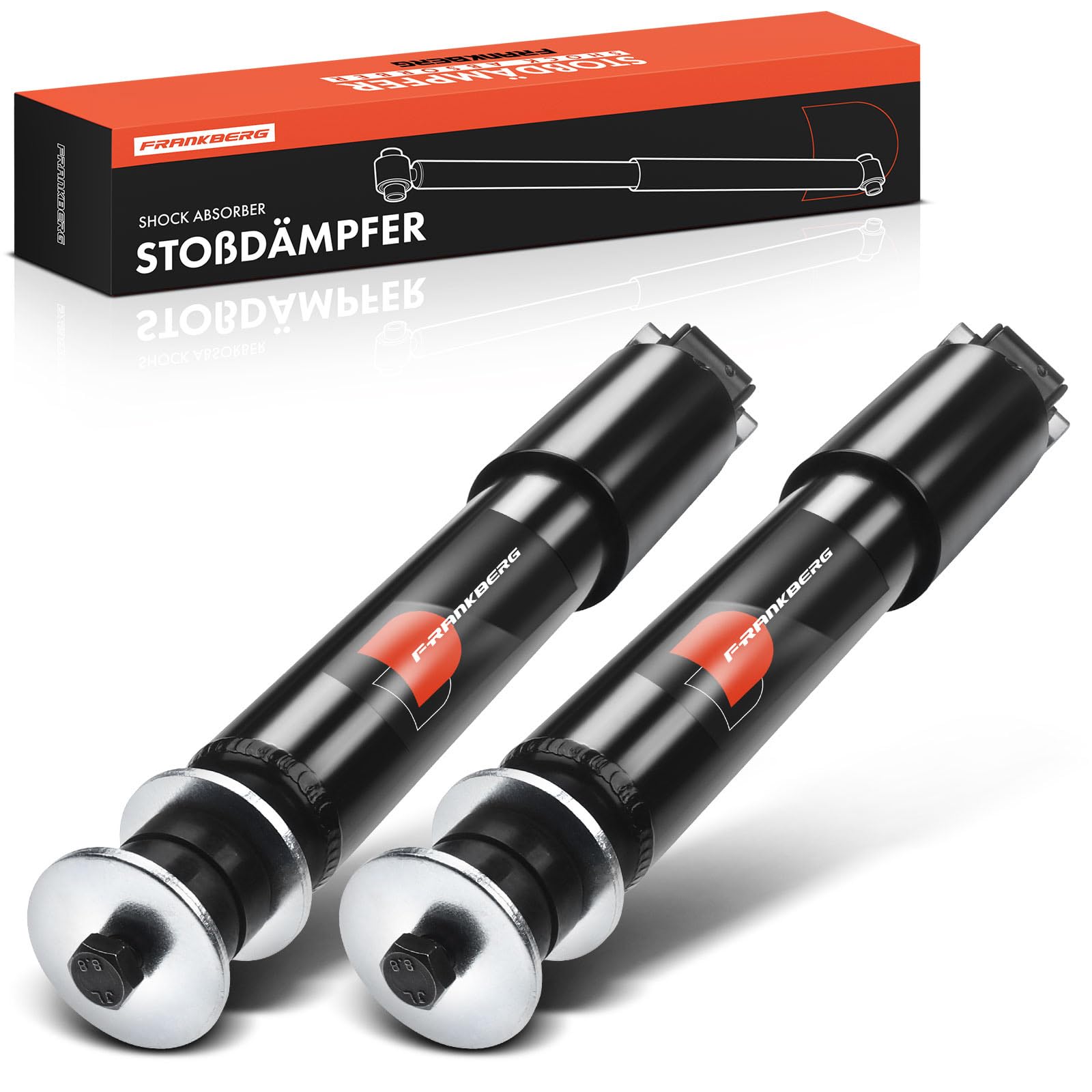 Frankberg 2x Stossdämpfer Stoßdämpfer Hinten Links Rechts 314mm Gasdruck Kompatibel mit Transporter IV Bus/Pritsche/Fahrgestell/Kasten Replace# 105820,170786