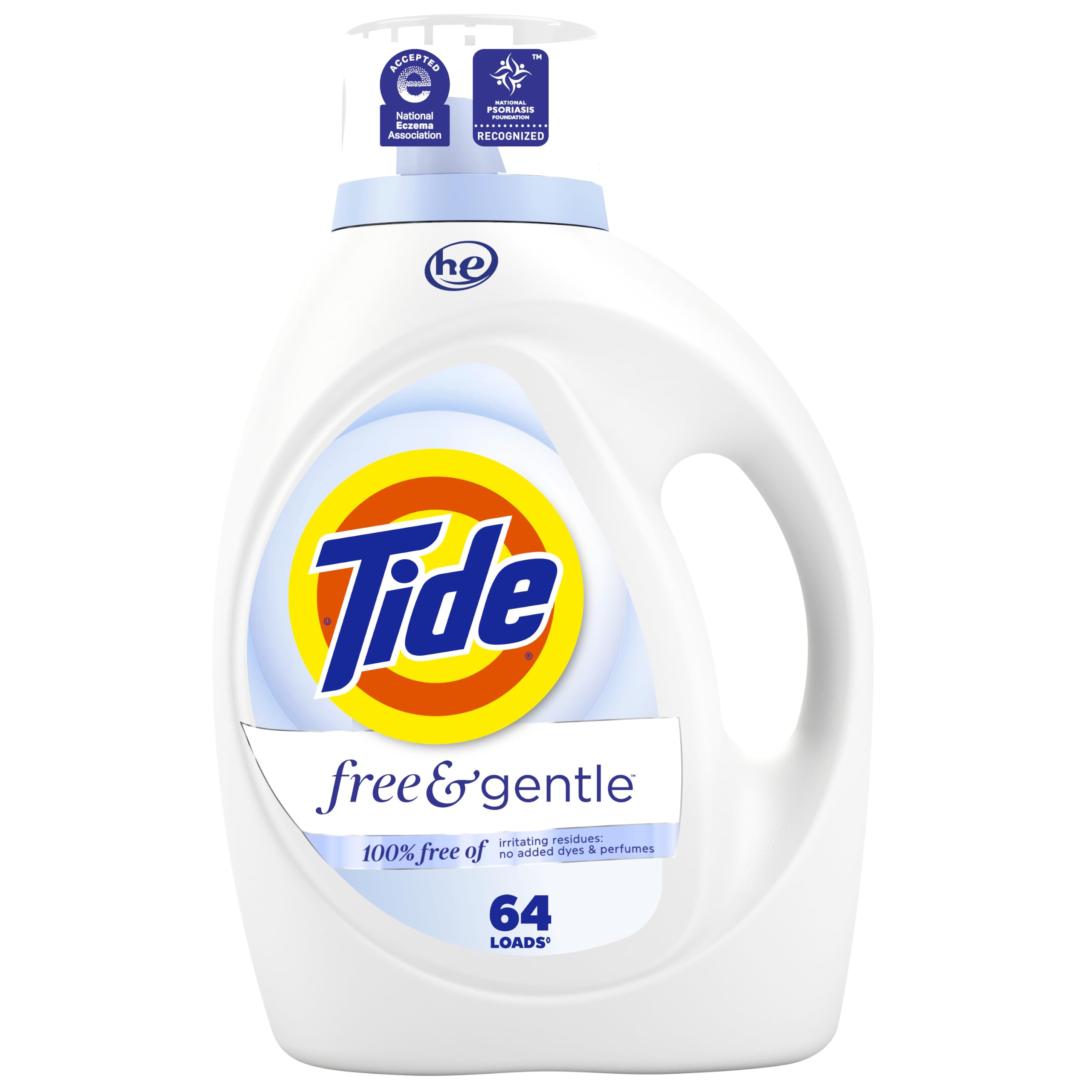 Amazon.com: Tide Free & Gentle Liquid Laundry Detergent, 64 Loads