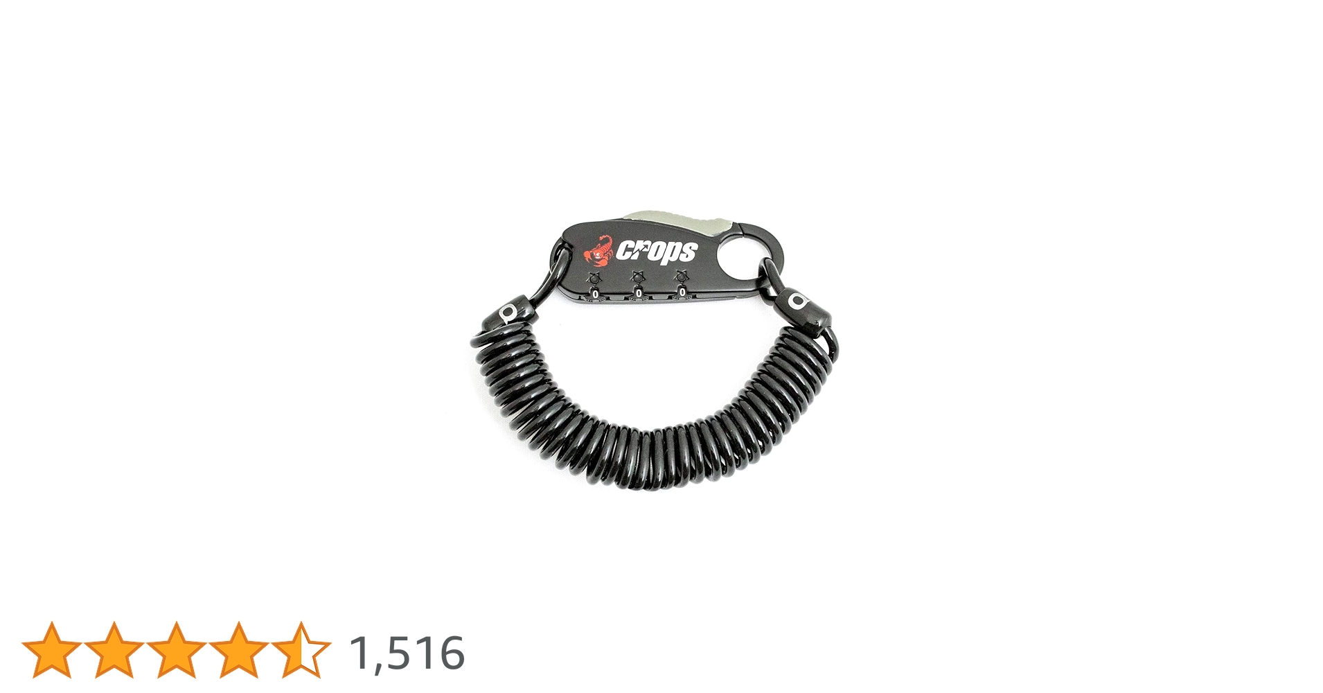 Amazon | クロップス(crops) コンパクトワイヤーロック Q3 | 3mm Amazon | クロップス(crops) コンパクトワイヤーロック Q3 | 3mm