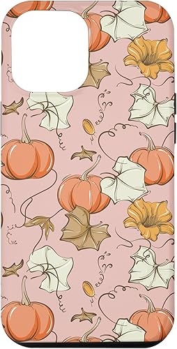 Funda de calabaza a cuadros para iPhone 13 Pro Max 13, color rosa