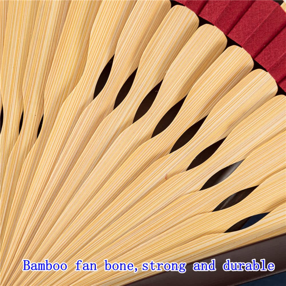 Abanicos de mano para mujer, plegables, decorativos, abanicos verdes informales con borla, abanico grande y moderno, abanicos chinos plegables, abanico plegable para bailar, fiesta, boda, hogar