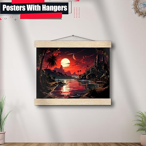 Miniatura 3 de Neon Sunset Vibes Florida Synthwave Sunset Framed poster Print, Retro Miami Style Wall Art, Wall Art, Home Decor