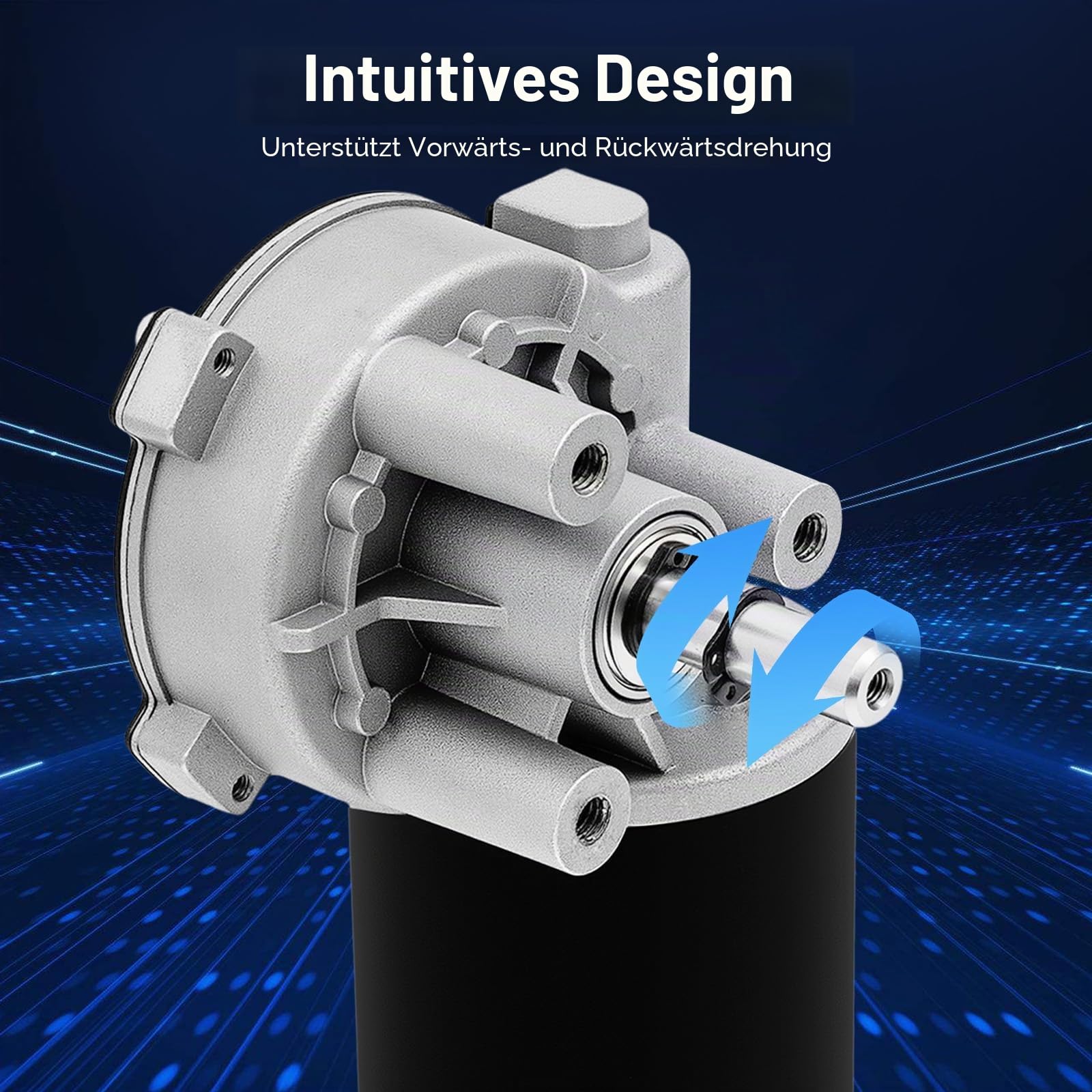 DC-Motor-Getriebemotor, Getriebemotor mit hohem Drehmoment und geringem Geräuschpegel, Nenndrehzahl 160±20 RPM, Übersetzung bis zu 3:60, 24V