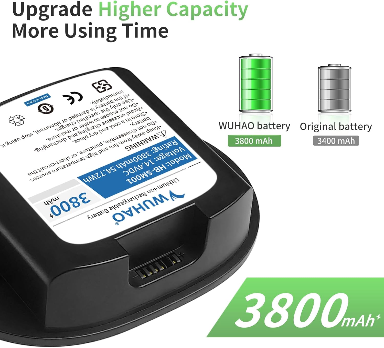 WUHAO Battery for Sonos Move 2 Speaker Replacement Compatible with Sonos Move, Move 2, MOVE1US1 MOVE1US1BLK MOVE2US1 MOVE2US1BLK Bluetooth Speaker Battery 111-00001 IP-03-6802-001 with Tool