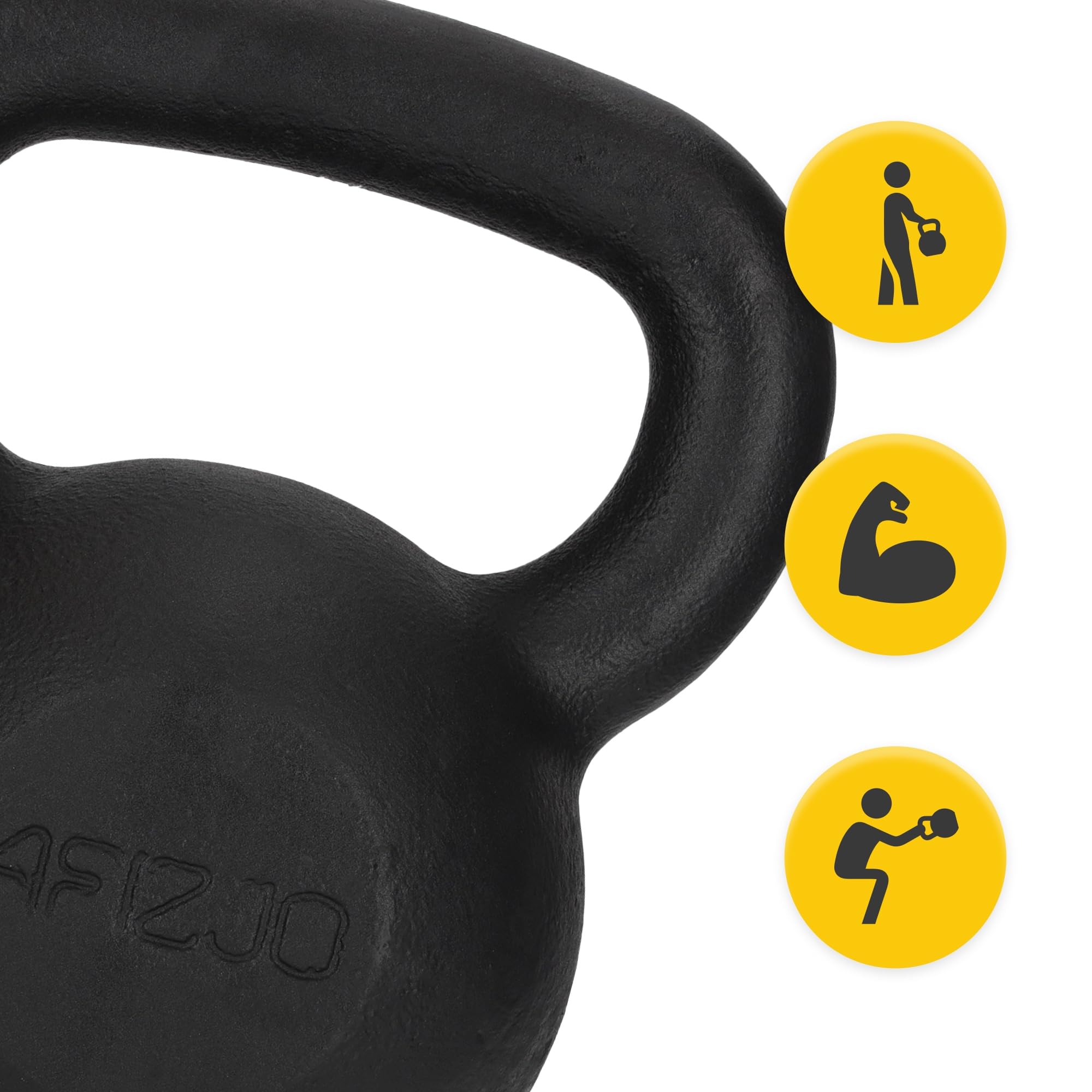 KETTLEBELL ODWAŻNIK ŻELIWNY OBCIĄŻENIE DO TRENINGU SIŁOWEGO 24 KG 4FIZJO