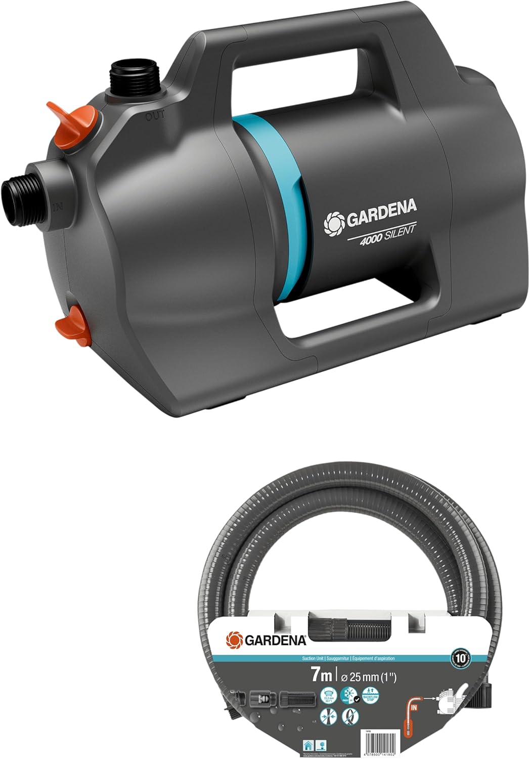 Garden Pump 4100 Silent Set s. Hose