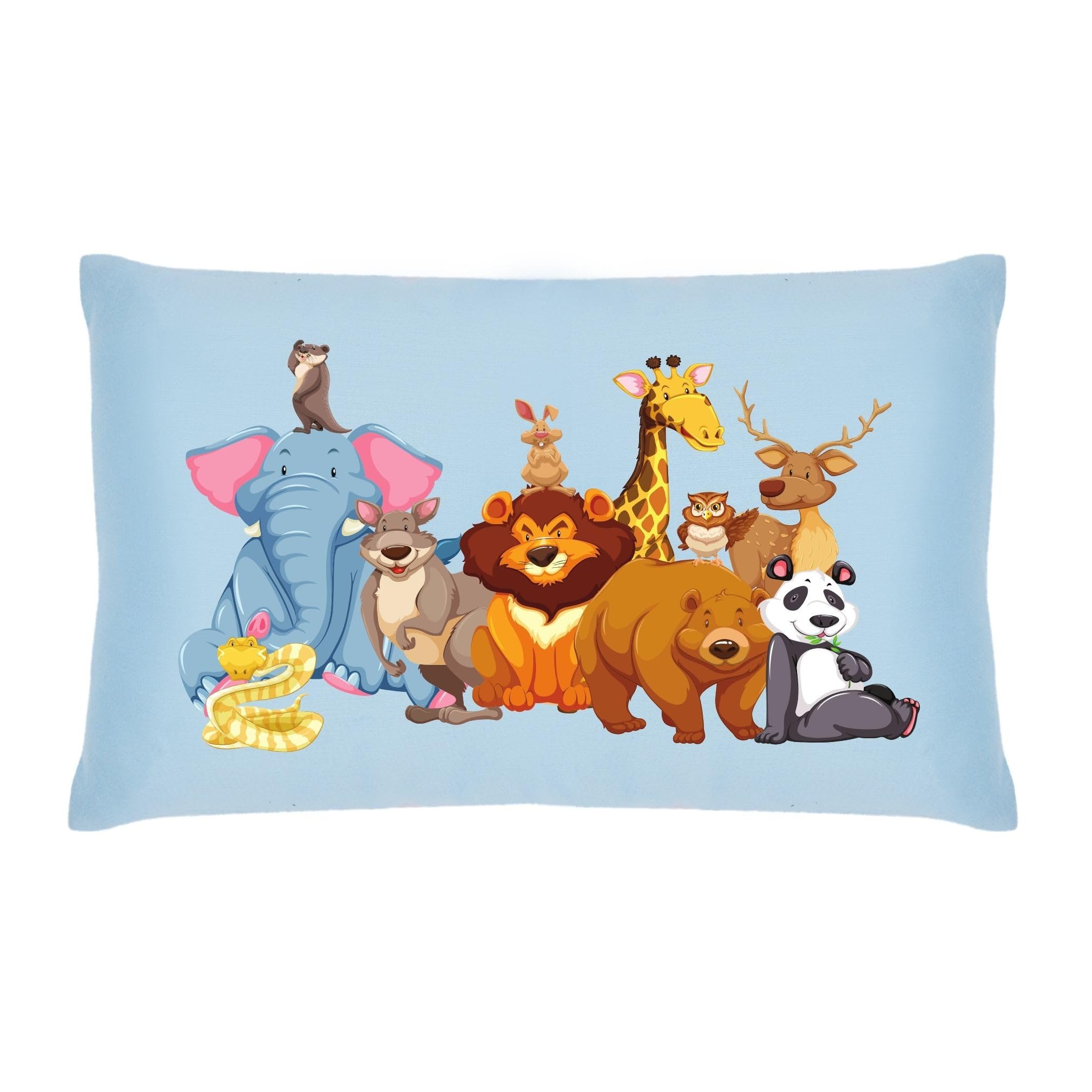 Lujoso Castle Personalized Pillow Set β includes 1 Pillow Insert and 1 Personalized Pillow Cover | Microfiber with Virgin Micro Fill | 100% Cotton Long Staple Cover | 20x36In | Aqua Blue