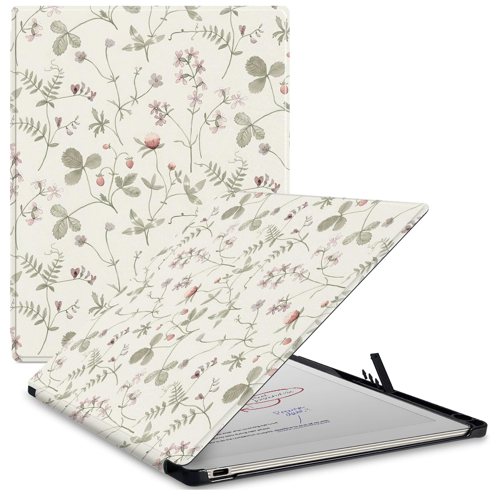 Aippdo Case for Remarkable Paper Pro Tablet 11.8" (Released in 2024), Hard Back Shell Protective Book Folio Cover with Built-in Pen Holder, with Auto Sleep/Wake Function.