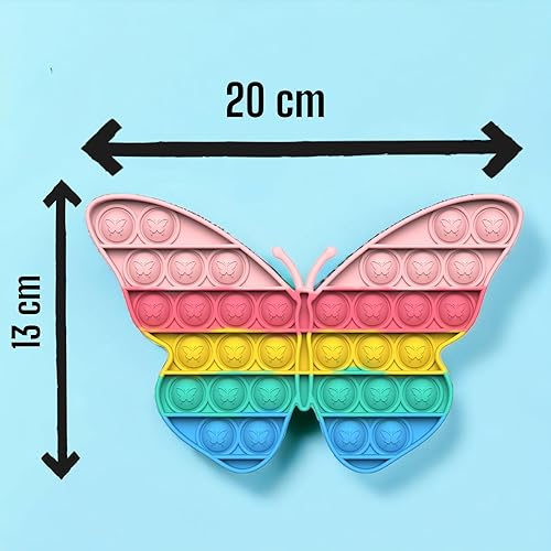 Miniatura 5 de BlueMelon - Paquete de 4 juguetes para ansiedad Pop It - Incluye mariposa, ratón, gatito y gato Pop It - Divertidos juguetes sensoriales para