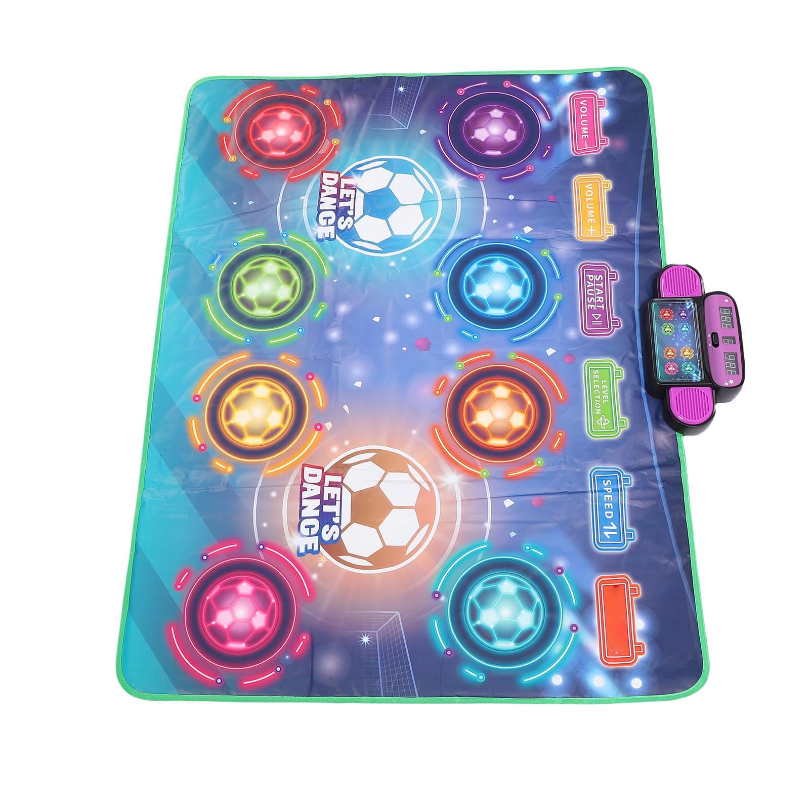 Alfombra de Baile Interactiva de Doble Jugador para Niños, Niveles Desafiantes, Ejercicio Físico, 41,5 X 31,5 Pulgadas