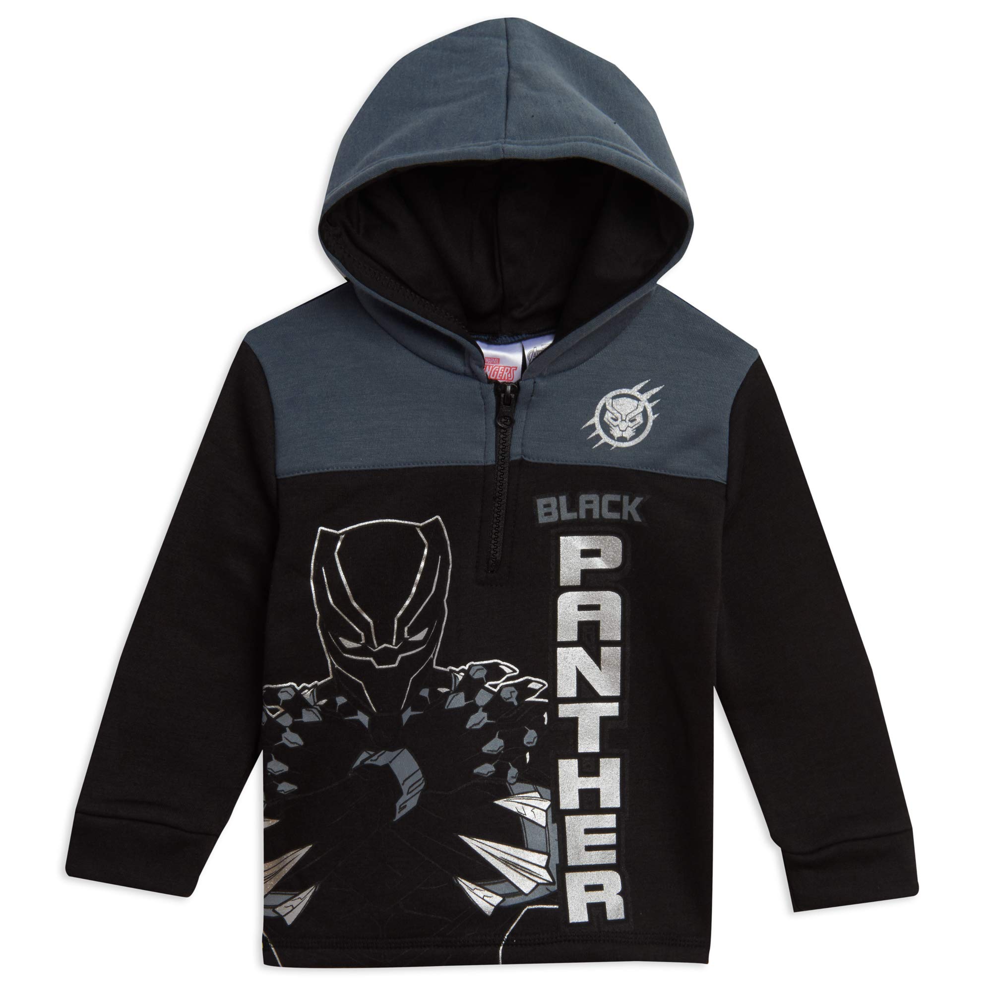 MarvelSpider-Man Spider-Verse Avengers Hulk Black Panther Miles Morales Fleece Half Zip Hoodie Toddler to Big Kid
