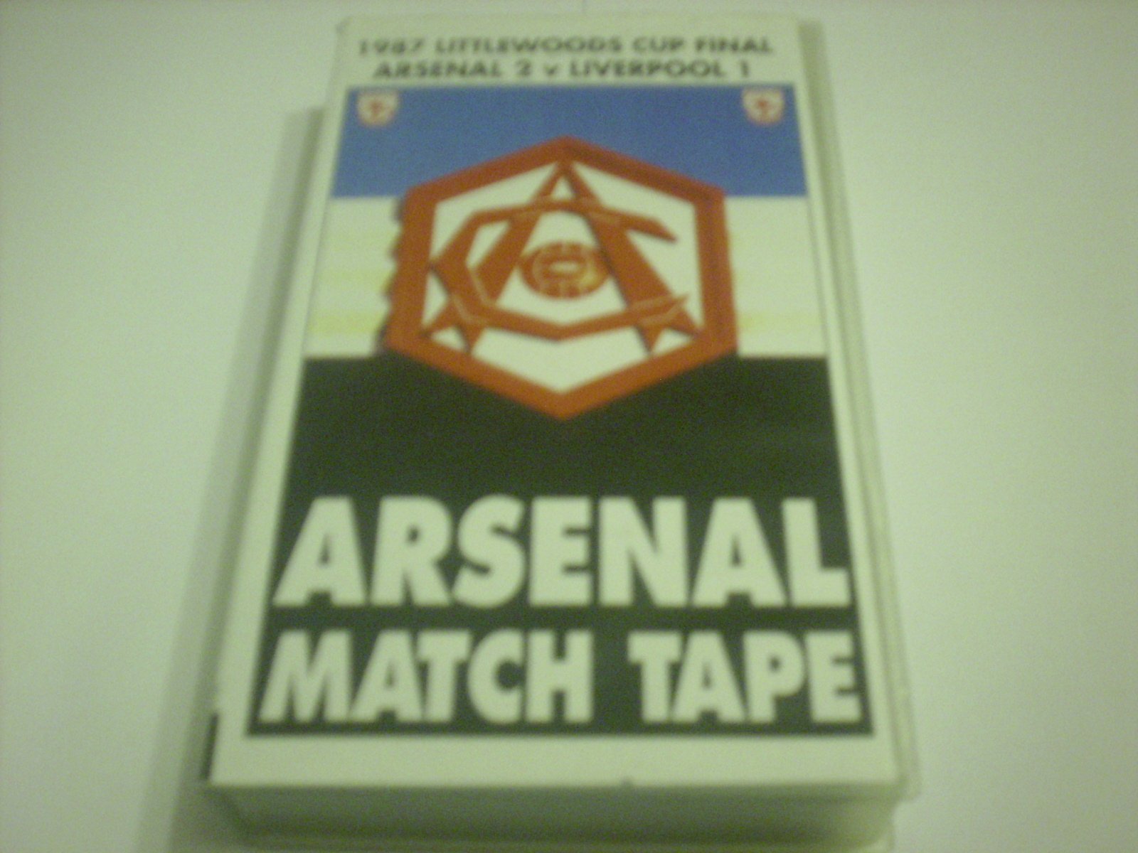 1987 LITTLEWOODS CUP FINAL ARSENAL v LIVERPOOL VHS VIDEO